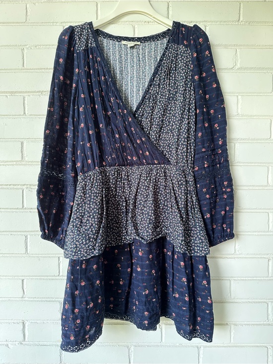 American Eagle Outfitters Dresses & Skirts - American Eagle Mixed Floral Print Boho Faux Wrap Mini Dress - Size L